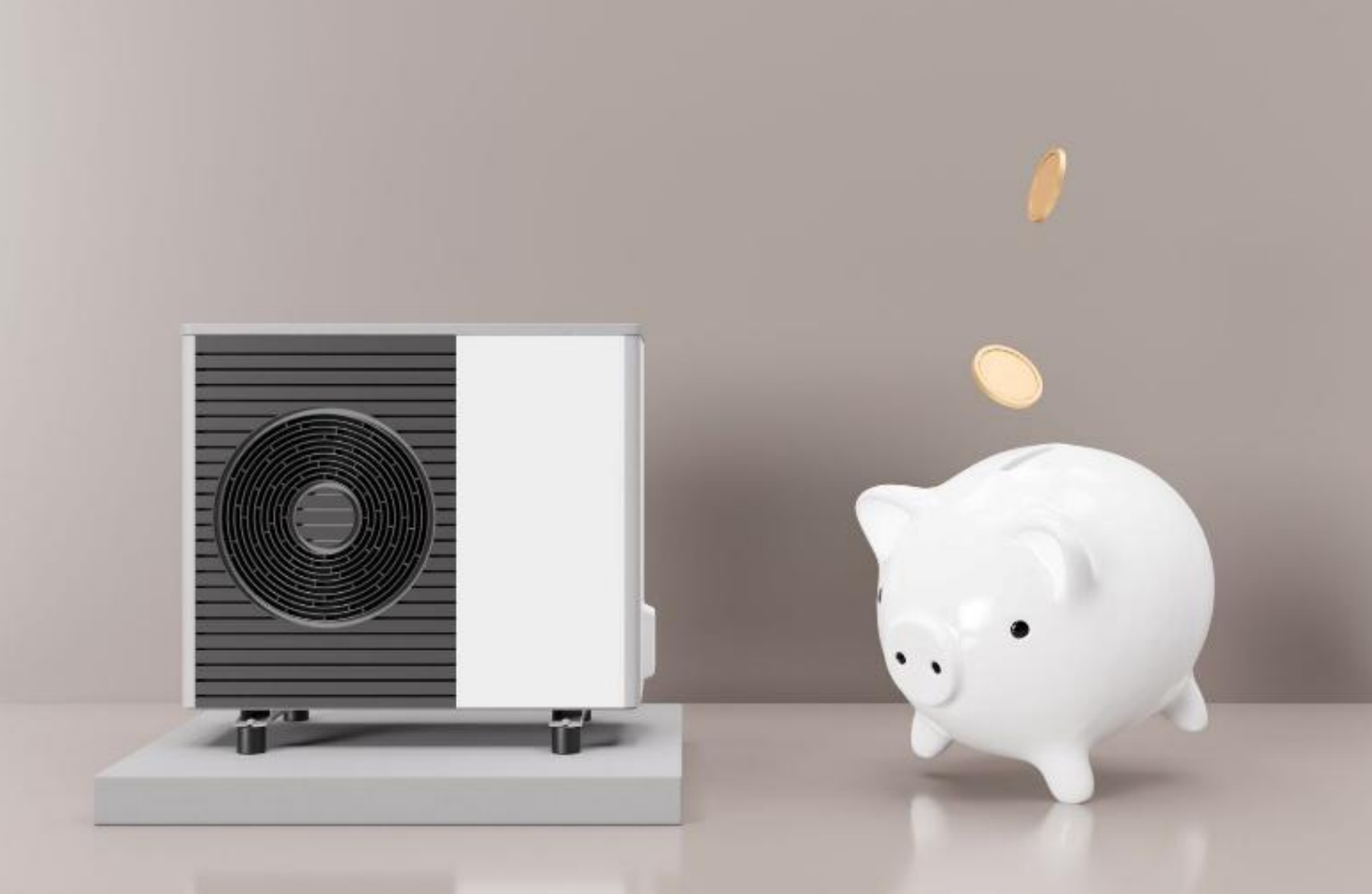  hogere efficiëntie van de lucht-waterwarmtepomp  